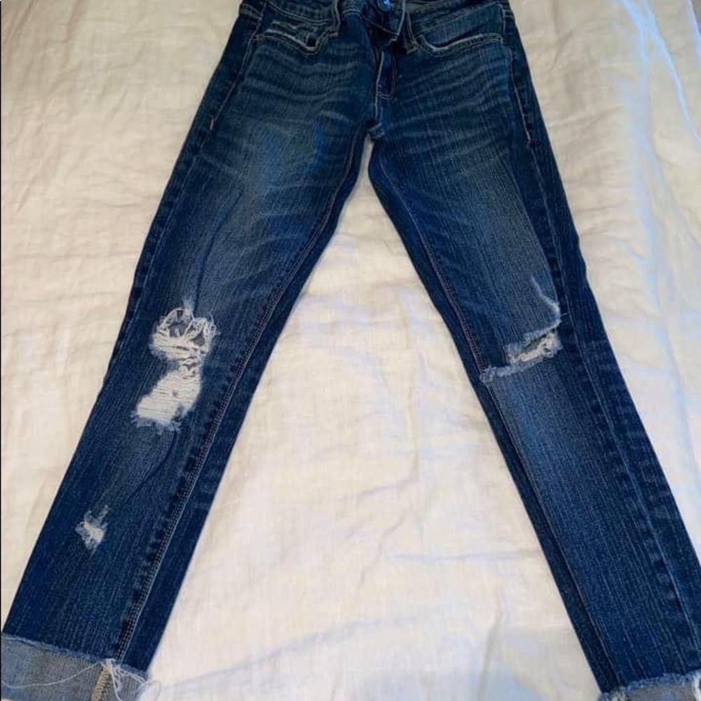 ankle cropped skinny jeans